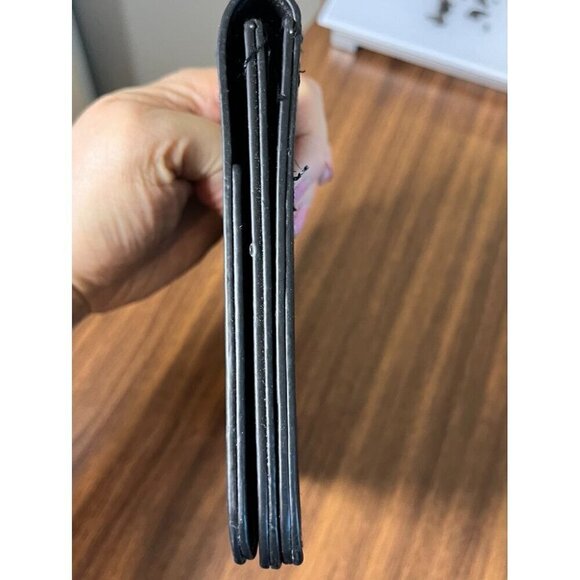 NOATD Purse Black Leather Cat Gold Jewels Metal Snaps Preppy 80s Retro Cute - Picture 11 of 14